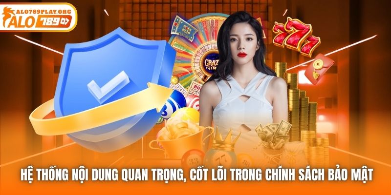 Hệ thống nội dung quan trọng, cốt lõi trong Chính sách Bảo mật
